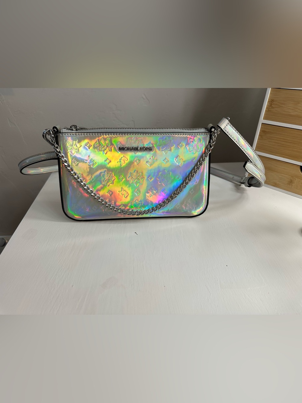 Michael Kors holographic crossbody
